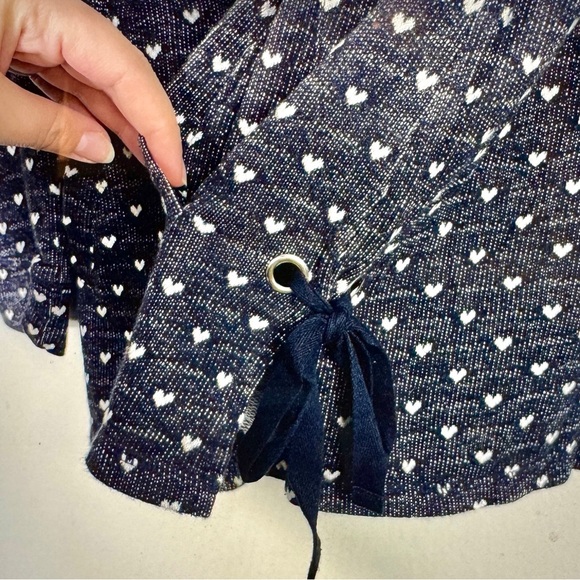 Talbots Black and White Heart Print Sweater NWOT - Picture 5 of 9